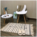 Tapis à pailtre imprimé tissé en coton personnalisé à chaud